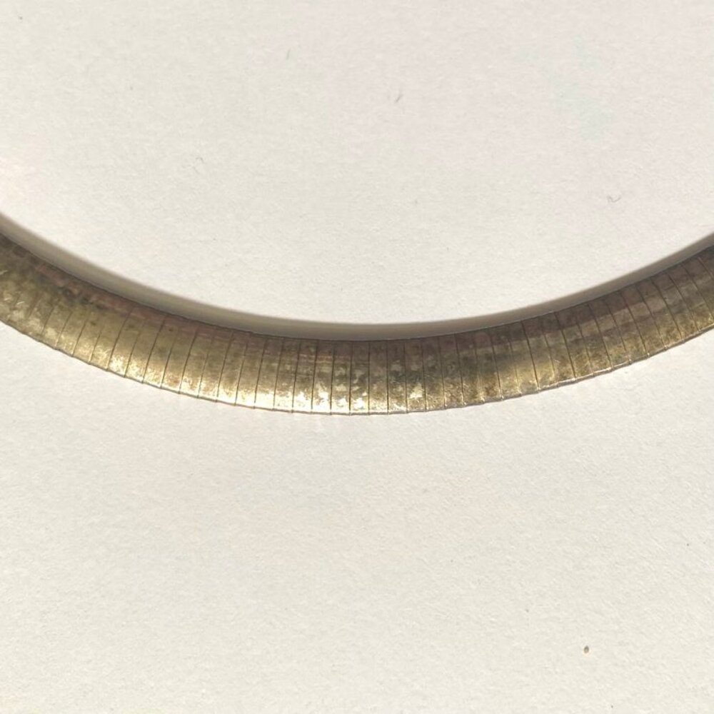 Vintage Sterling Silver Omega Chain Necklace 18 inches 36 grams 8mm Wide - Picture 3 of 8